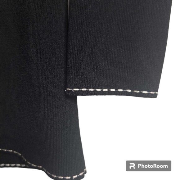 BCBGMAXAZRIA Embroidered Cardigan in Black and White Size Small - Picture 4 of 8